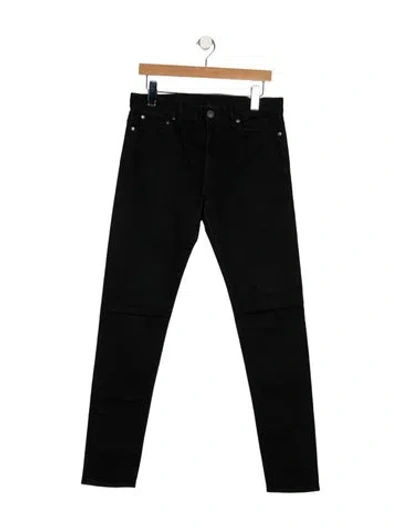 Pre-owned John Elliott Skinny Jeans In Black