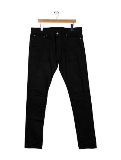 Pre-owned John Elliott Skinny Jeans In Black