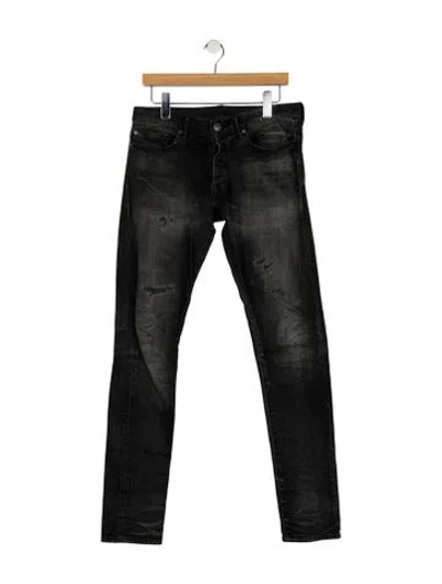 Pre-owned John Elliott Skinny Jeans In Black