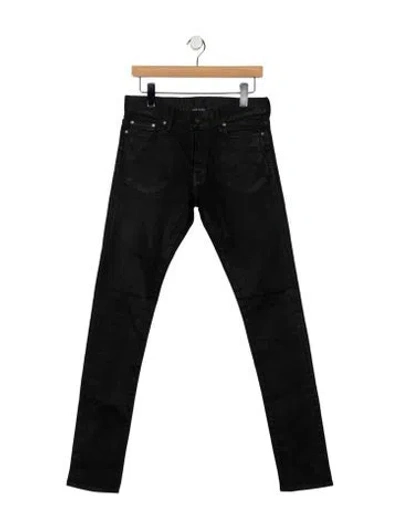 Pre-owned John Elliott Skinny Jeans In Black