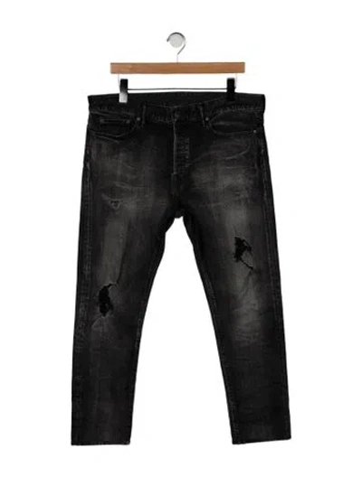 Pre-owned John Elliott Skinny Jeans In Black