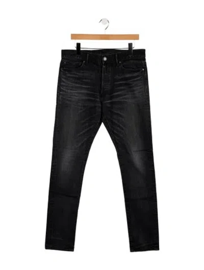 Pre-owned John Elliott Skinny Jeans In Black
