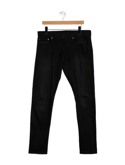 Pre-owned John Elliott Skinny Jeans In Black