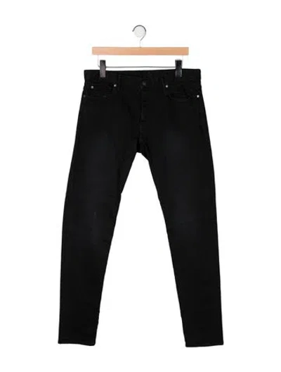 Pre-owned John Elliott Skinny Jeans In Black