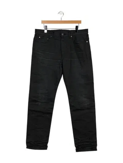 Pre-owned John Elliott Skinny Jeans In Black