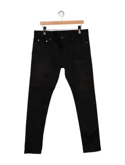 Pre-owned John Elliott Skinny Jeans In Black