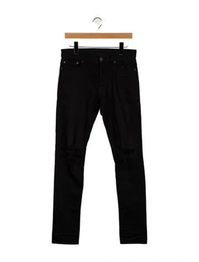 Pre-owned John Elliott Skinny Jeans In Black