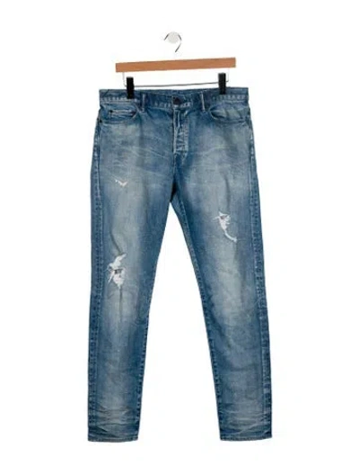 Pre-owned John Elliott Skinny Jeans In Blue