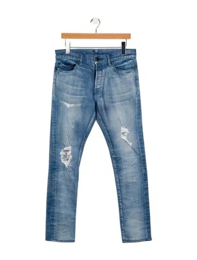 Pre-owned John Elliott Skinny Jeans In Blue