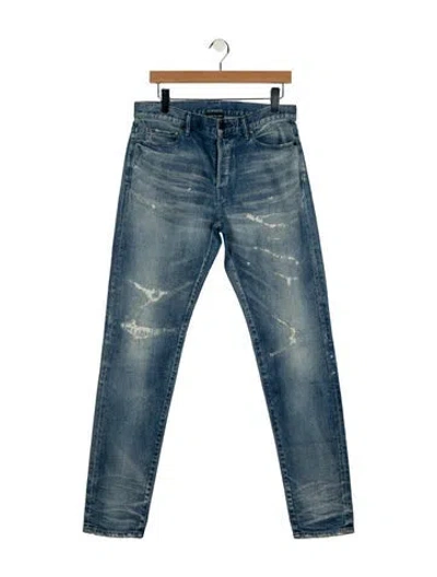 Pre-owned John Elliott Skinny Jeans In Blue
