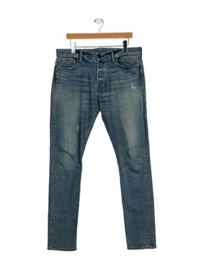 Pre-owned John Elliott Skinny Jeans In Blue