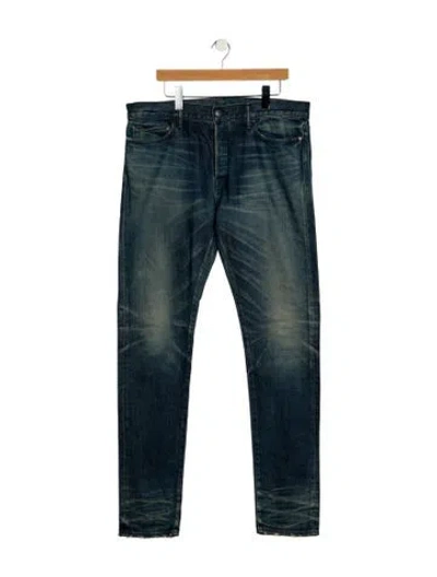 Pre-owned John Elliott Skinny Jeans In Blue