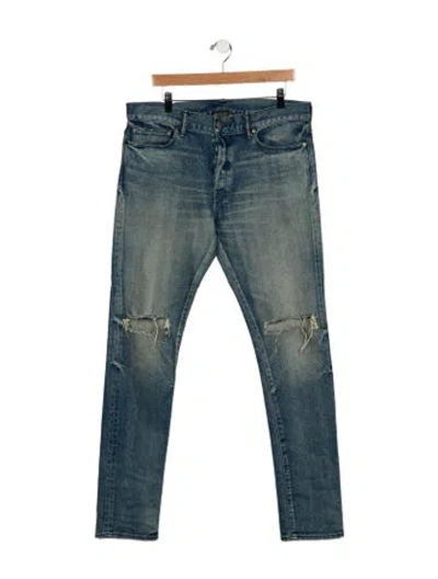 Pre-owned John Elliott Skinny Jeans In Blue