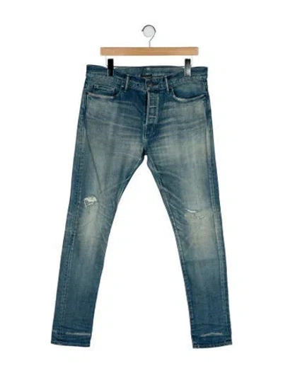 Pre-owned John Elliott Skinny Jeans In Blue
