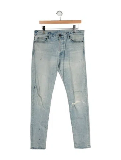 Pre-owned John Elliott Skinny Jeans In Blue