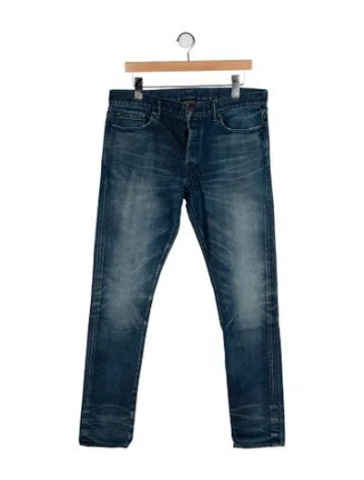 Pre-owned John Elliott Skinny Jeans In Blue