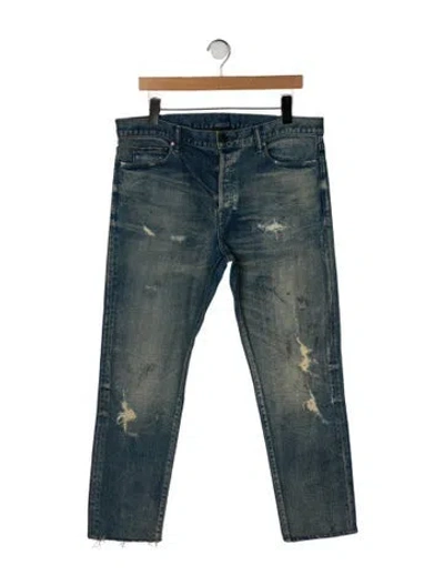 Pre-owned John Elliott Skinny Jeans In Blue