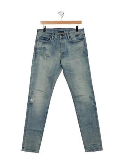 Pre-owned John Elliott Skinny Jeans In Blue