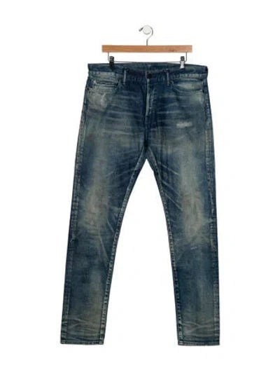 Pre-owned John Elliott Skinny Jeans In Blue