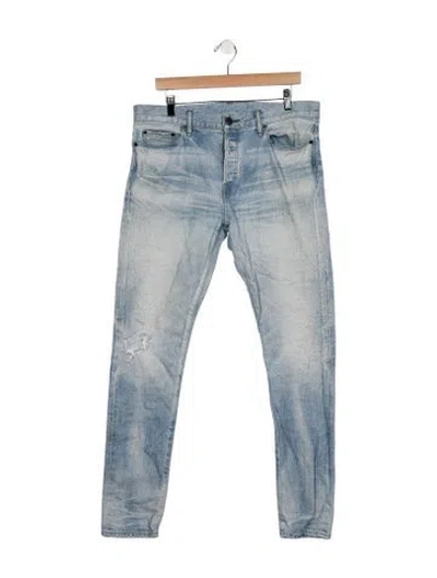 Pre-owned John Elliott Skinny Jeans In Blue