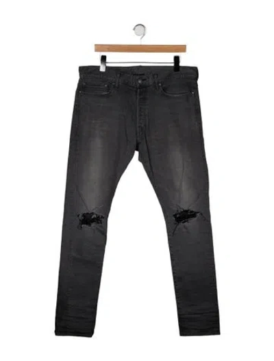 Pre-owned John Elliott Skinny Jeans In Gray