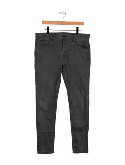 Pre-owned John Elliott Skinny Jeans In Gray