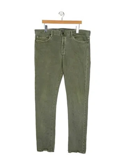 Pre-owned John Elliott Skinny Jeans In Green