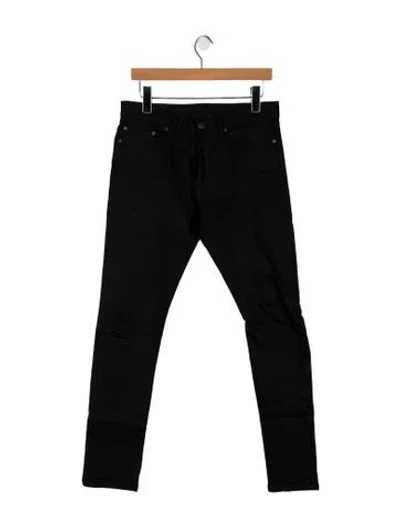 Pre-owned John Elliott Slim Fit Jeans In Black