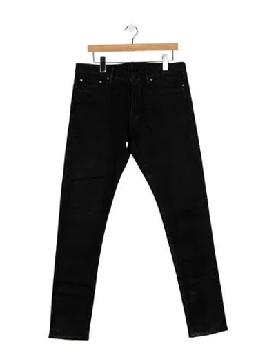 Pre-owned John Elliott Slim Fit Jeans In Black