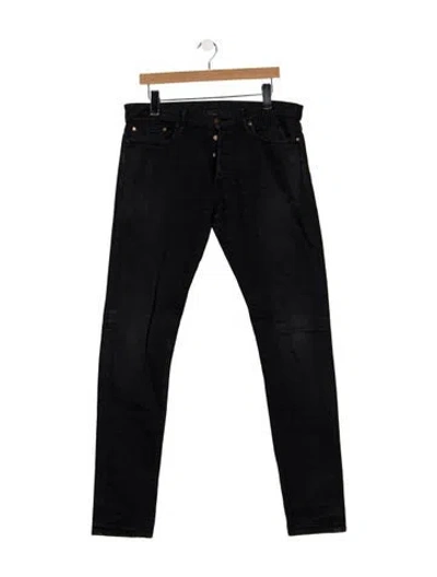 Pre-owned John Elliott Slim Fit Jeans In Blue