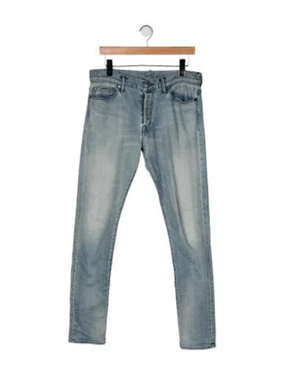 Pre-owned John Elliott Slim Fit Jeans In Blue