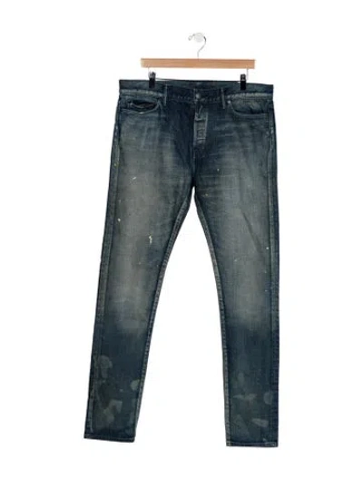 Pre-owned John Elliott Slim Fit Jeans W/ Tags In Blue