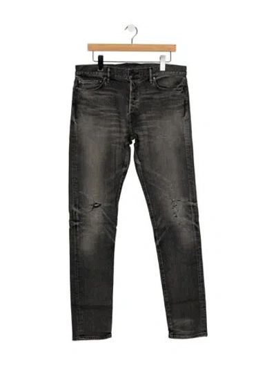 Pre-owned John Elliott Slim Fit Jeans W/ Tags In Grey