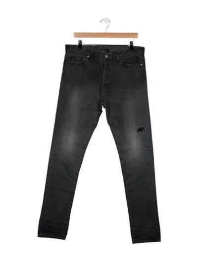 Pre-owned John Elliott Slim Fit Jeans W/ Tags In Grey