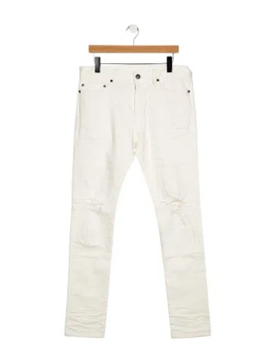 Pre-owned John Elliott Slim Fit Jeans In White
