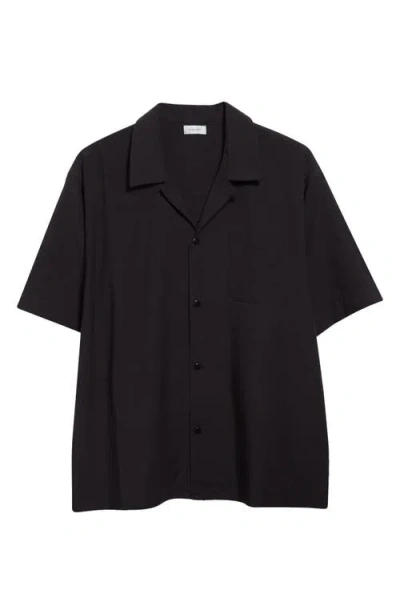 John Elliott Men's Camp Collar Short-sleeve Shirt In Black