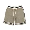 John Elliott Spec Wool Game Shorts - Moss Gray In Grey