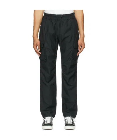John Elliott Straight-leg Cargo Trousers In Black