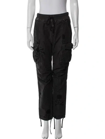 Pre-owned John Elliott Straight Leg Pants In Black