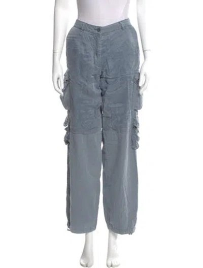 Pre-owned John Elliott Straight Leg Pants In Blue