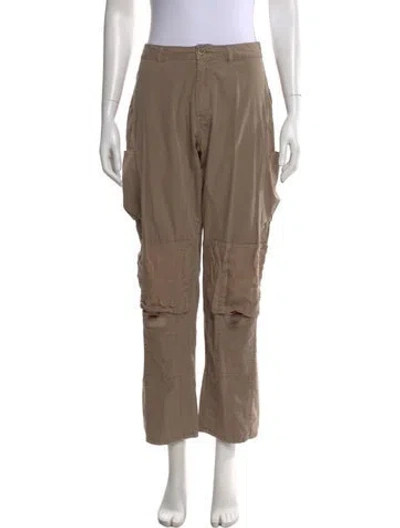 Pre-owned John Elliott Straight Leg Pants In Brown