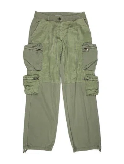 Pre-owned John Elliott Straight Leg Pants In Green