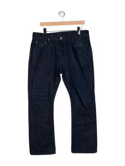 Pre-owned John Elliott Straight-leg Jeans In Blue
