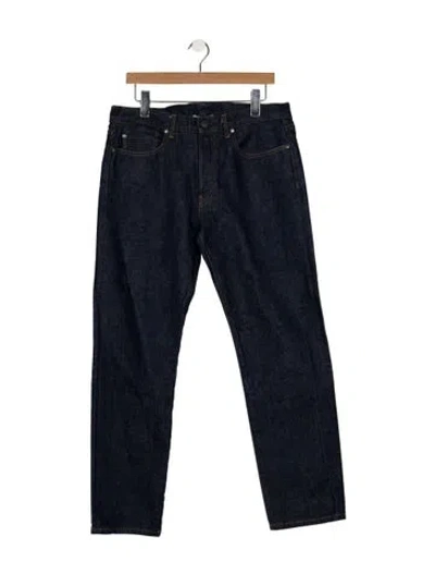 Pre-owned John Elliott Straight-leg Jeans In Blue