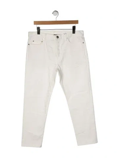 Pre-owned John Elliott Straight-leg Jeans In Neutral
