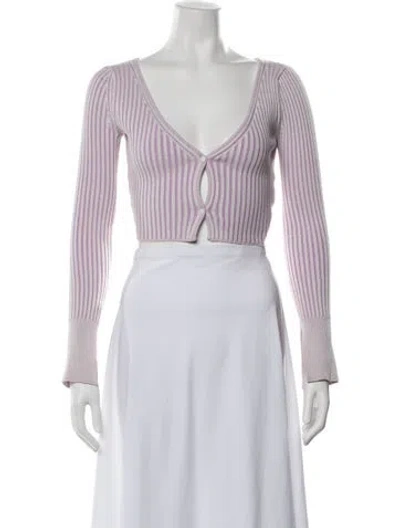 Pre-owned John Elliott Striped V-neck Sweater In Multi