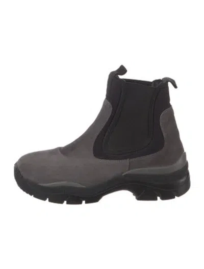 Pre-owned John Elliott Suede Chelsea Boots In Black