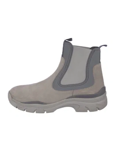 Pre-owned John Elliott Suede Chelsea Boots In Gray