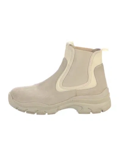 Pre-owned John Elliott Suede Chelsea Boots In Neutral