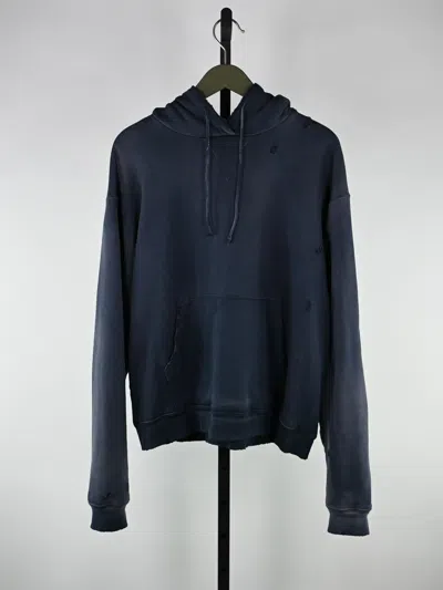 Pre-owned John Elliott Sundrenched Thermal Lined Folsom Hoodie Sample In Navy